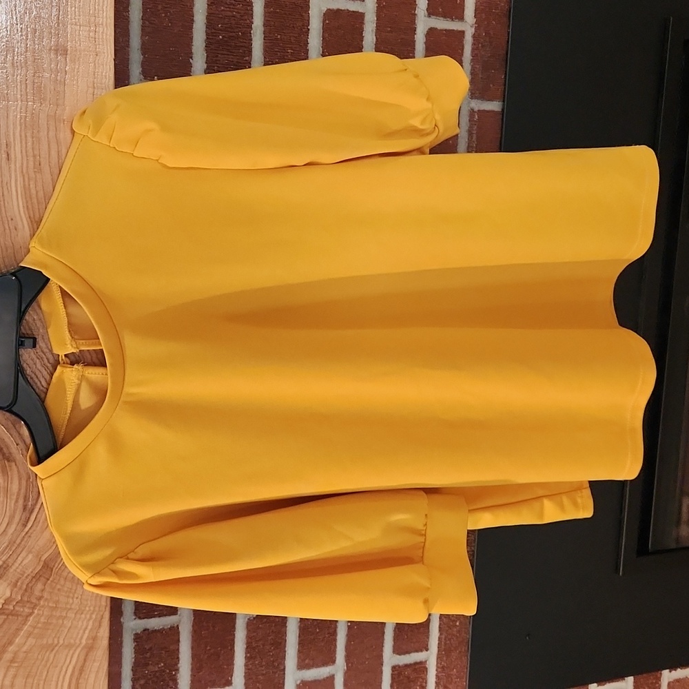 Shein Mustard Top